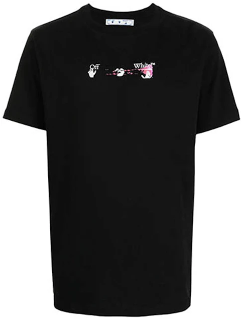 Off-White Acrylic Logo Print T-Shirt Black - SS20 - ES