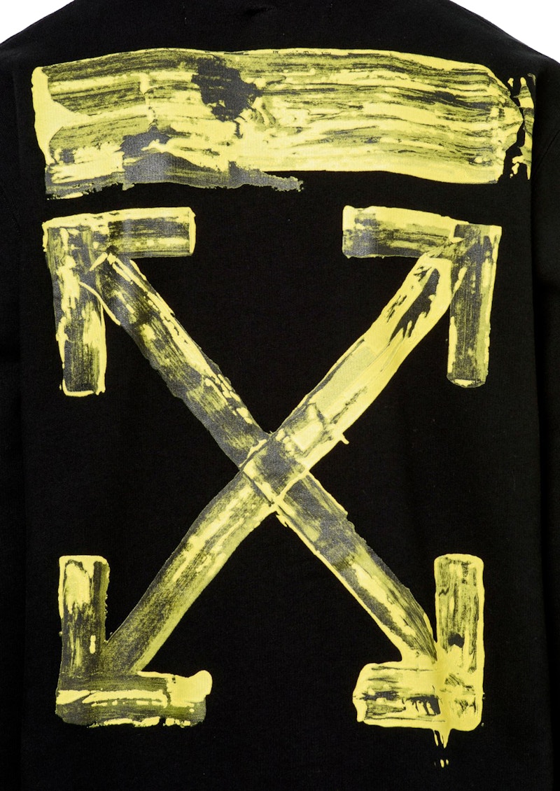 OFFWHITE Acrylic Arrows Hoodie Black/Yellow FW19
