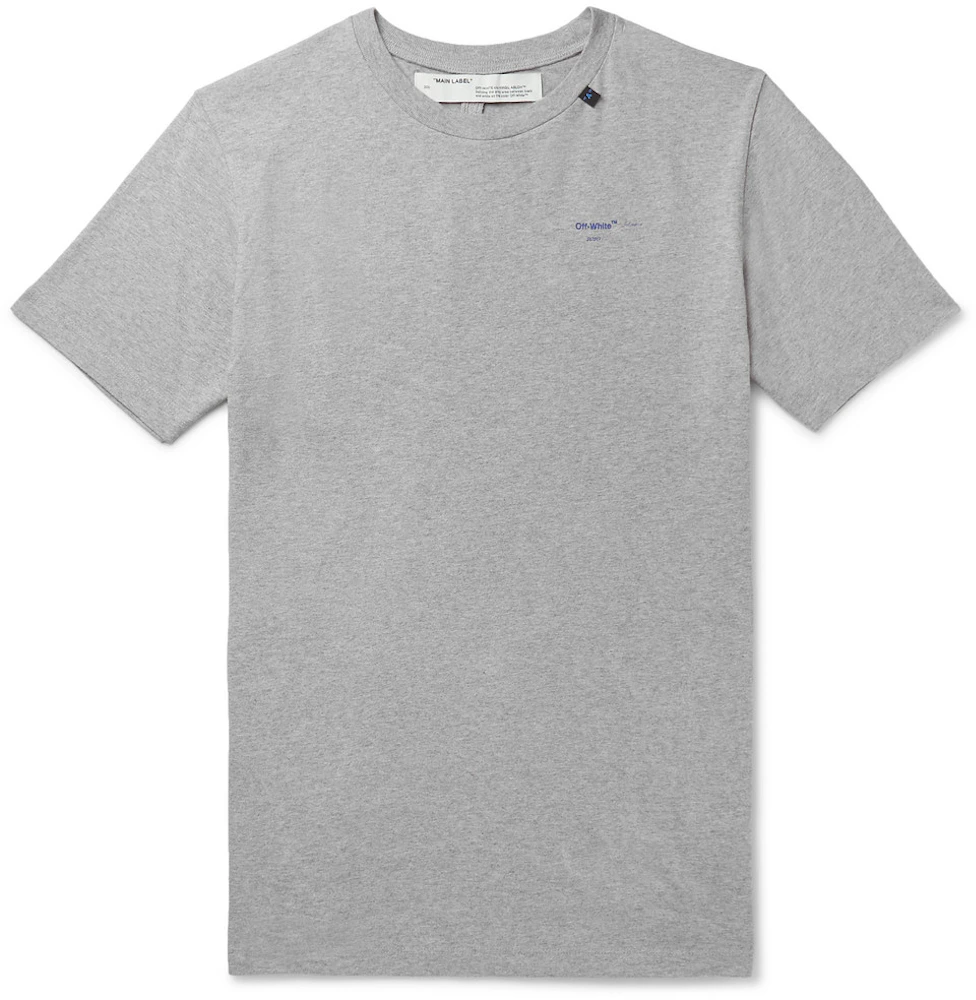 OFF-WHITE Acrylic Arrows S/S T-Shirt Grey/Blue Men's - FW19 - US