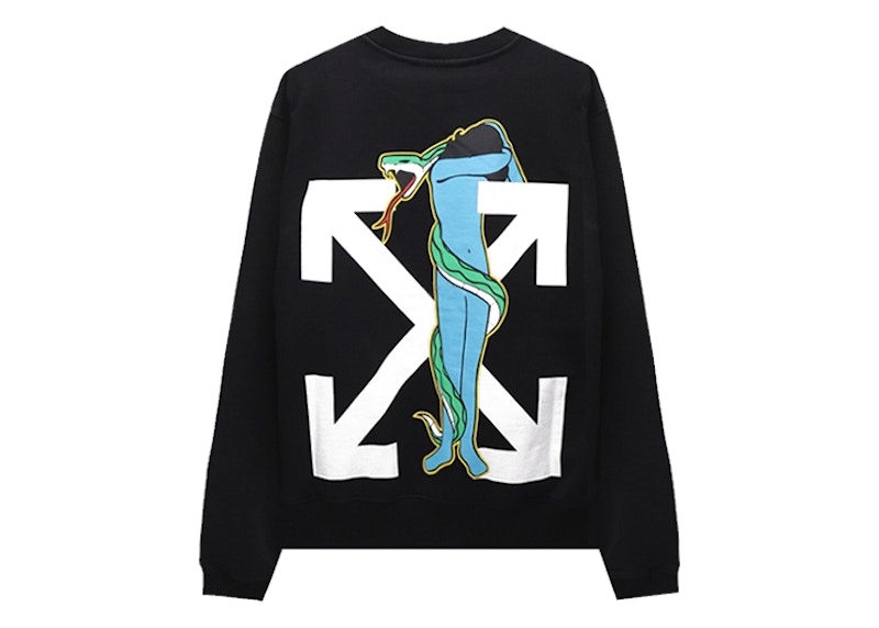 OFF-WHITE Adam Eve Slim Fit Sweatshirt Black Men's - FW20 - US