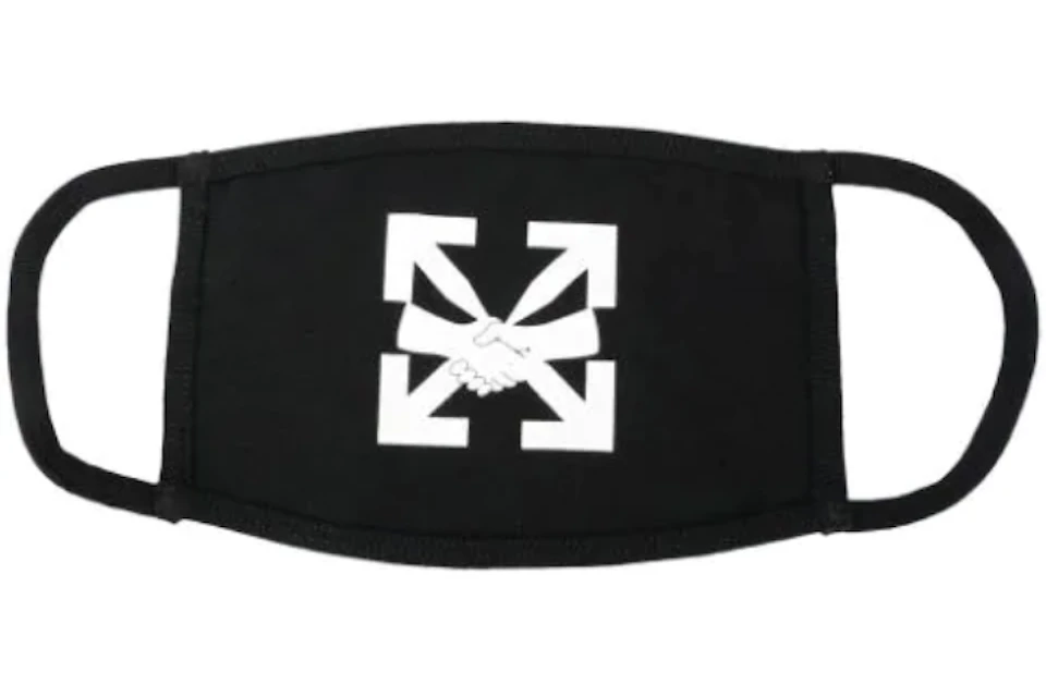 Off-White Agreement Arrows Print Facemask Black