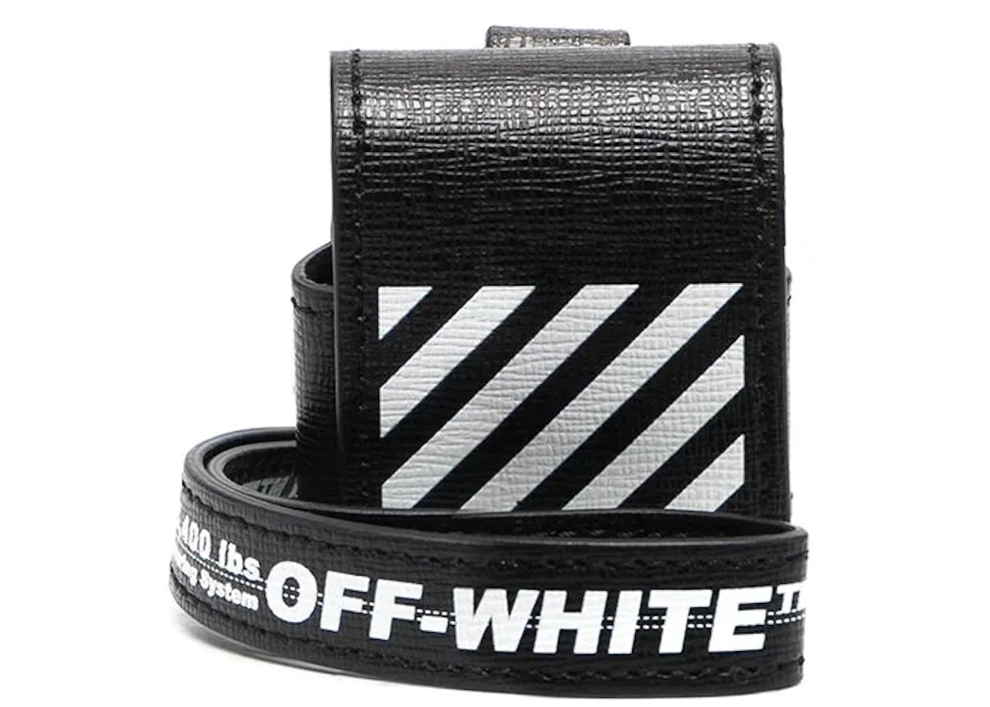 Homeless Cable car Receiving machine OFF-WHITE Airpods Case Diag Black in Saffiano Leather - US