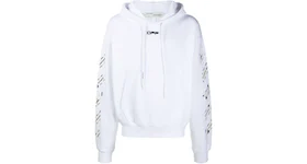 OFF-WHITE Airport Tape Arrows Diag Hoodie White