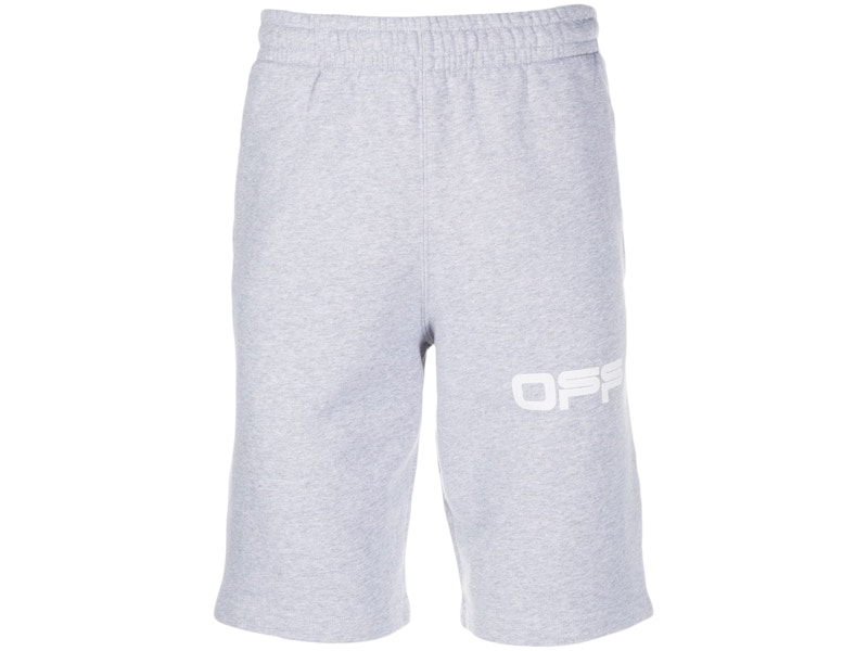 Pre-owned Off-white Men's Offwhite Airport Tape Sweatshort In Grey In Gray