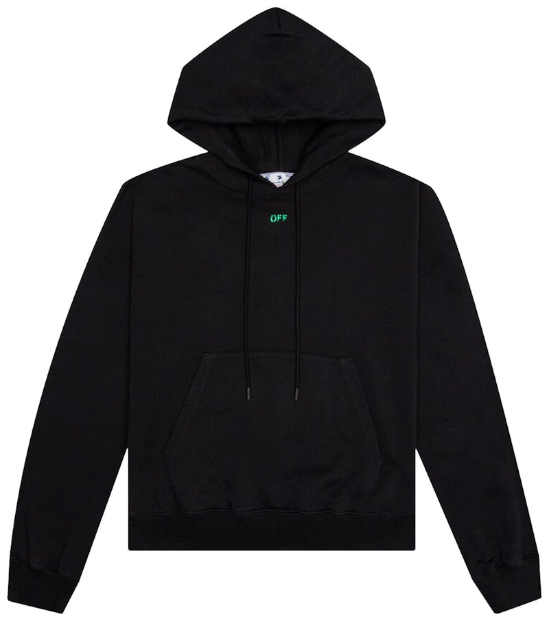 Pre-owned Off-white Men's Offwhite Alien Mush Boxy Hoodie In Black/green
