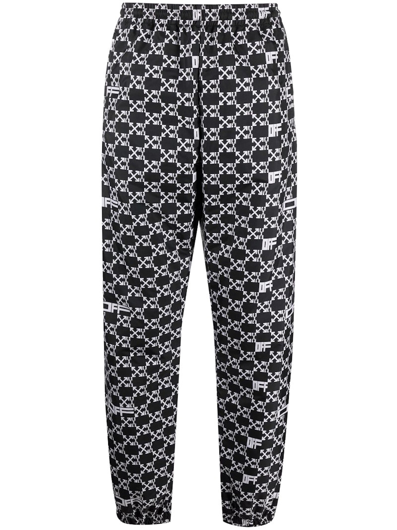 Off-White All Over Arrows Monogram Track Pants Black/White