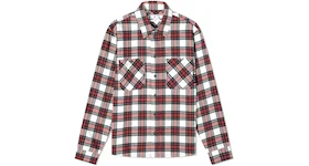 OFF-WHITE Allover Check Flannel Arrow Shirt Red