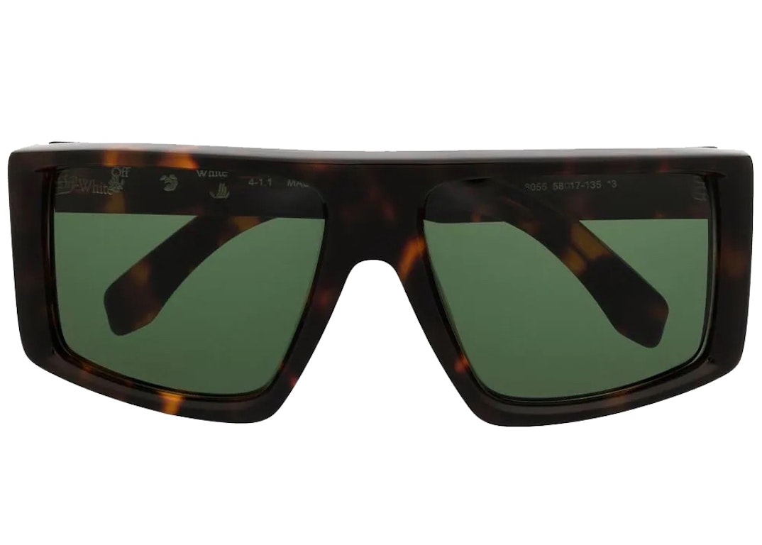 Pre-owned Off-white Alps Oversize Sunglasses Tortoiseshell