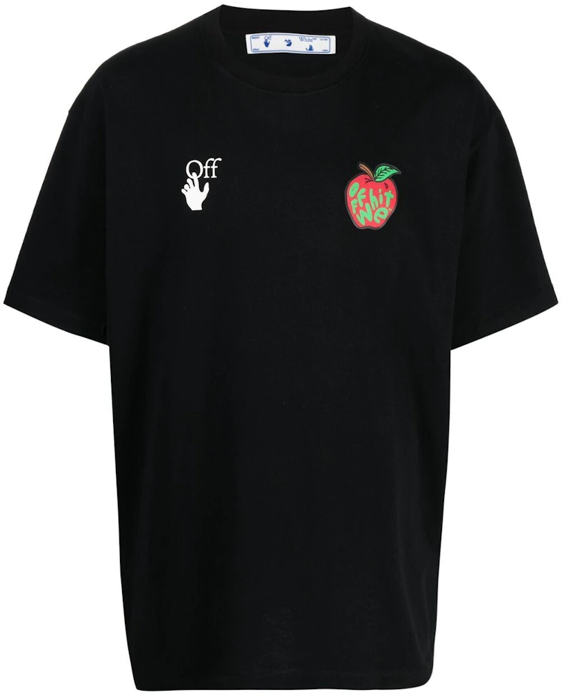 OFF-WHITE Oversized Apple Arrow Print T-shirt Black Men's - SS21 - US