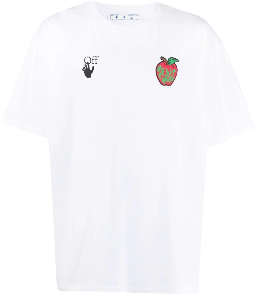 OFF-WHITE Apple Arrow Print T-shirt SS21 - - US White Men\'s