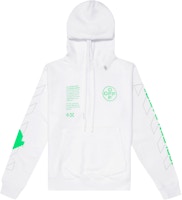 OFF-WHITE Arch Shapes Hoodie White/Brilliant Green - SS20