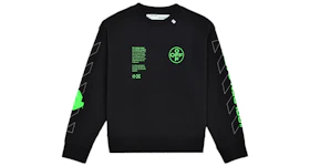 OFF-WHITE Arch Shapes Incompiuto Sweatshirt Black/Brilliant Green
