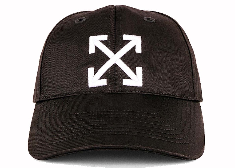 Pre-owned Off-white Off Off Arrow Baseball Capin Black/white In Multi