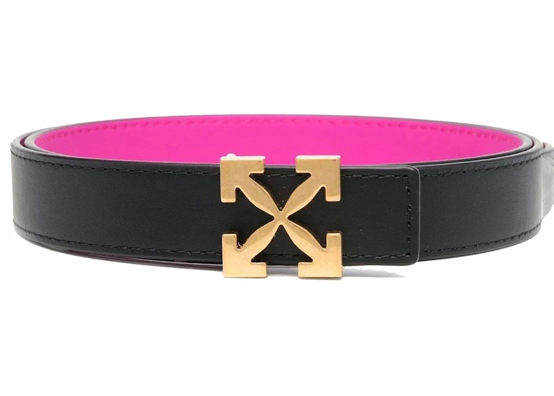 off white arrow leather belt