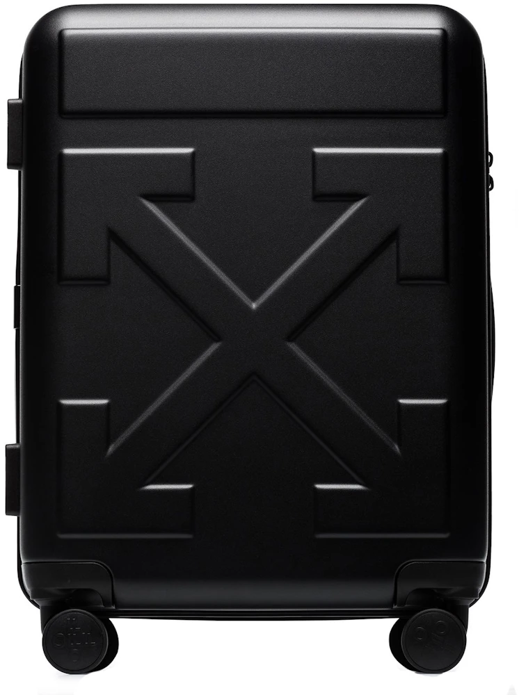 OFF-WHITE Arrow-Detail Trolley Suitcase Luggage Matte Black in ...