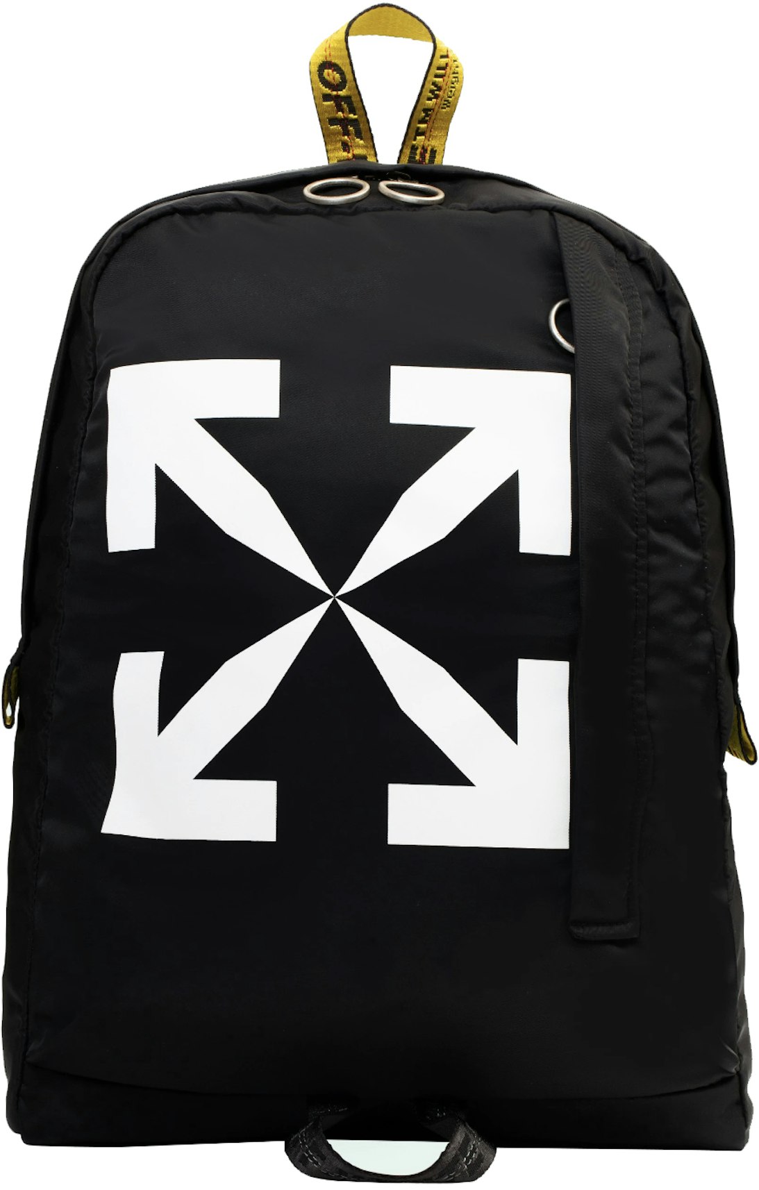 de primera categoría Itaca Foto OFF-WHITE Arrow Easy Backpack Black/White in Polyester with Silver-tone - US
