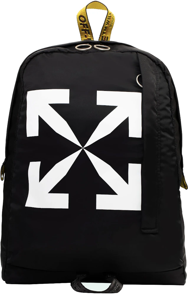 OFF-WHITE Easy Backpack Black/White in Polyester with Silver-tone - US