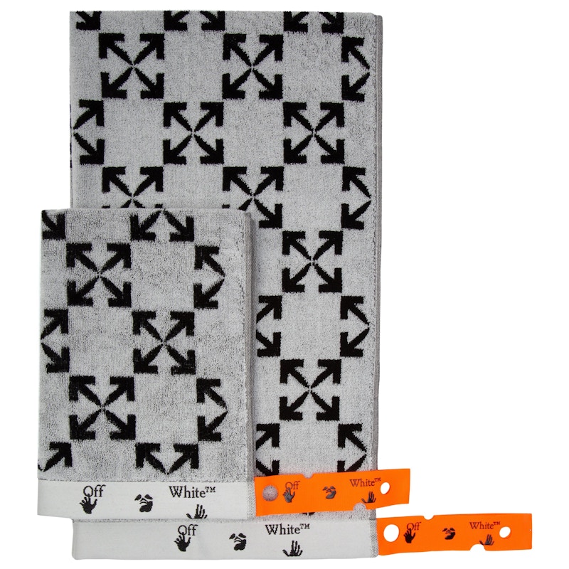 OFF-WHITE Arrow Pattern Towel Set White/Black - FW20 - US