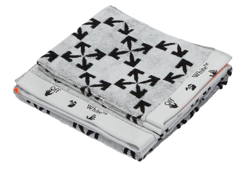 OFF WHITE Arrow Pattern Towel Set GB