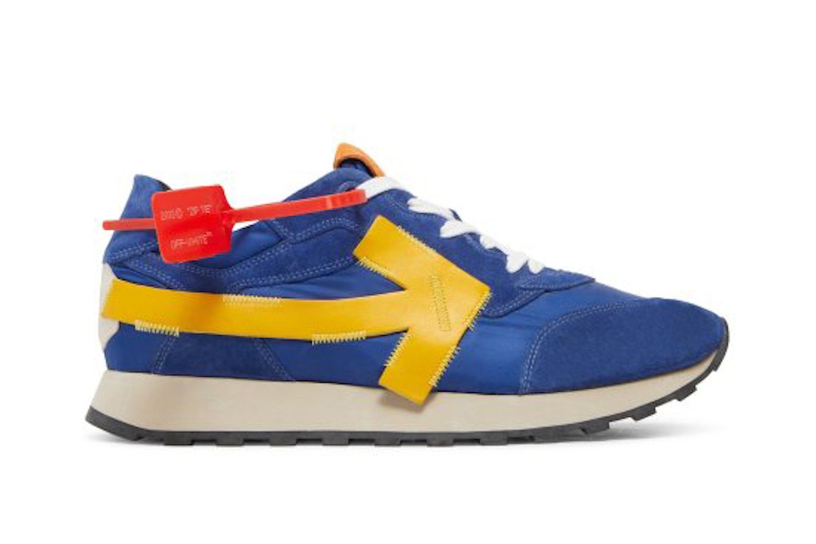Pre-owned Off-white Arrow Running Blue Yellow In Blue/yellow