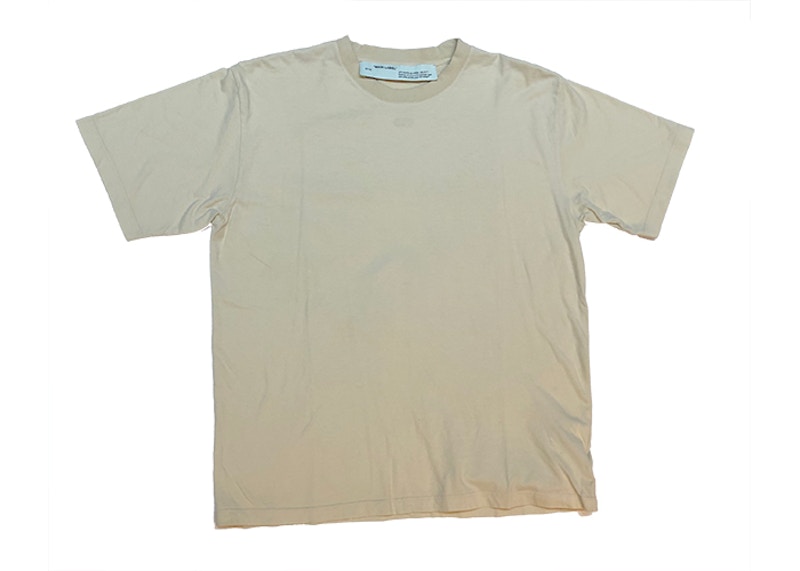 OFF-WHITE Arrows Logo Tee Beige