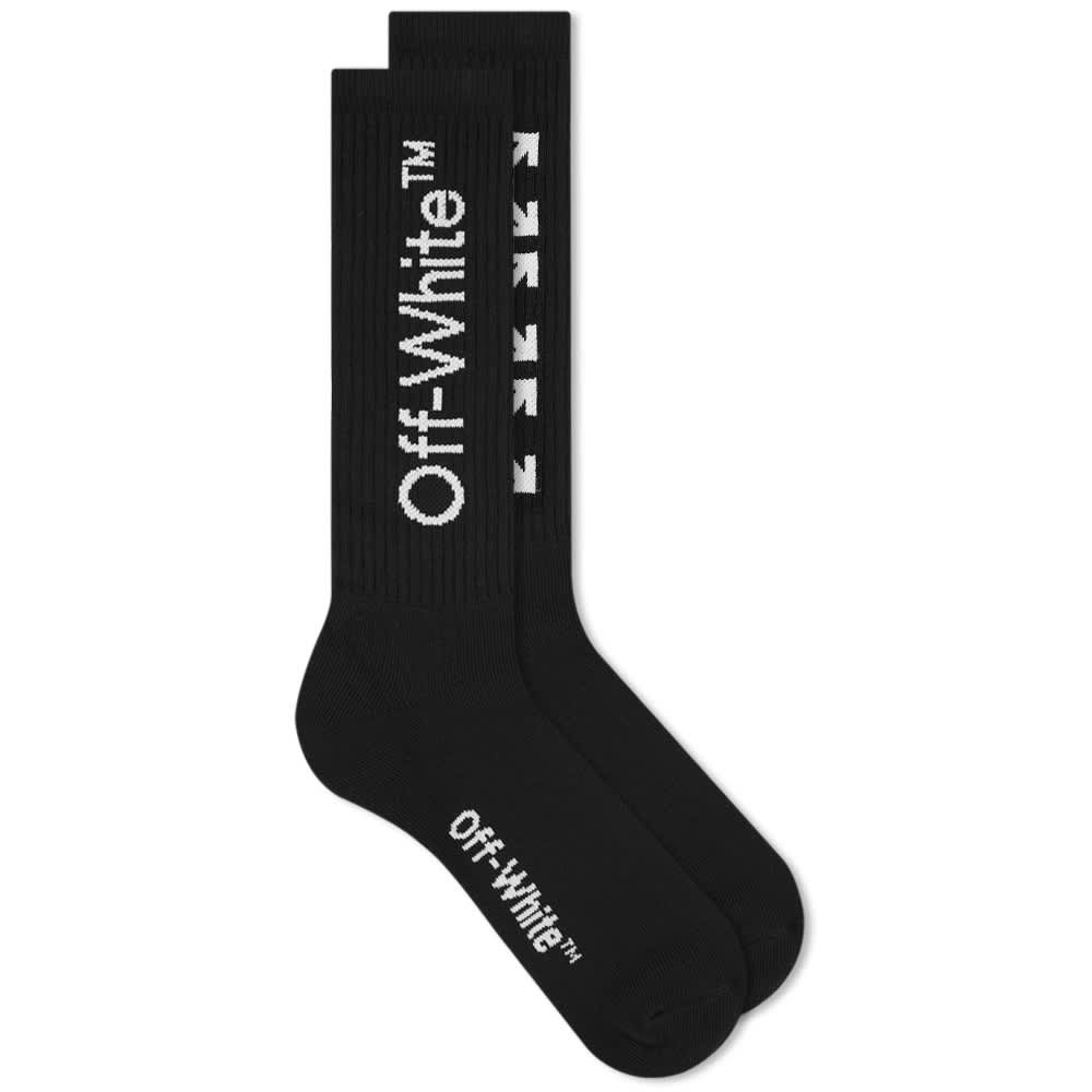 OFF-WHITE Arrows Mid Length Socks Black/White