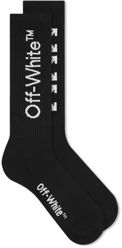 OFF-WHITE Arrows Mid Length Socks Black/White - SS21 - US
