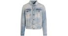 OFF-WHITE Chaqueta Denim Arrows Print Pale Azul