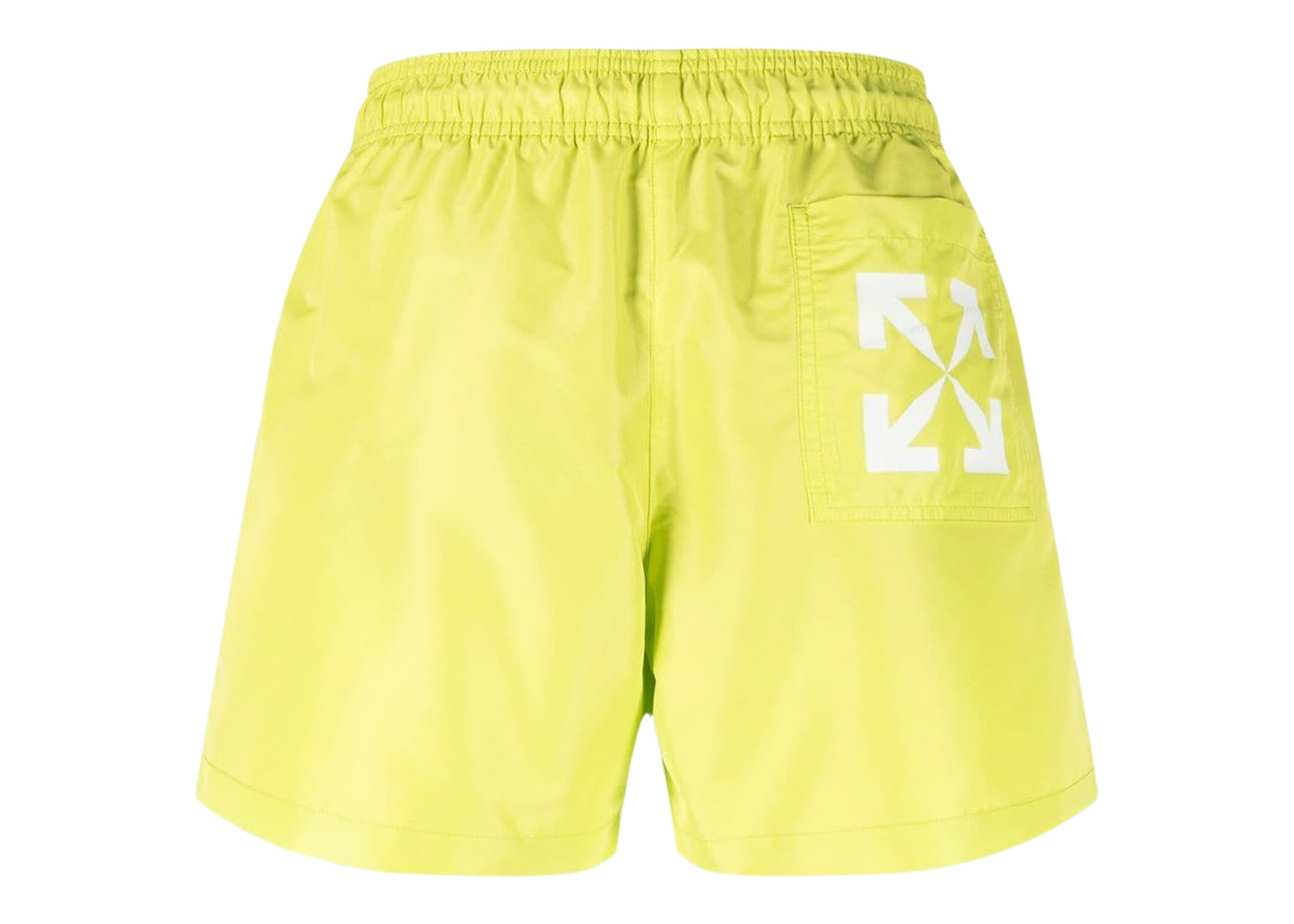 OFF-WHITE Arrows Print Swim Shorts Lime Green - SS23 男装- CN