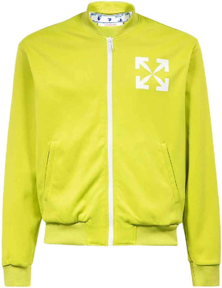 OFF-WHITE Arrows-Print Track Jacket Lime Green Men's - SS23 - US