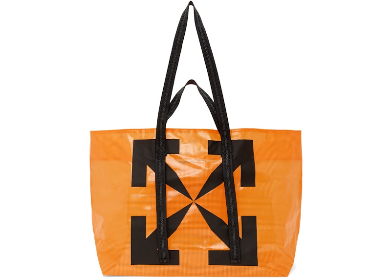 off white tote bag orange