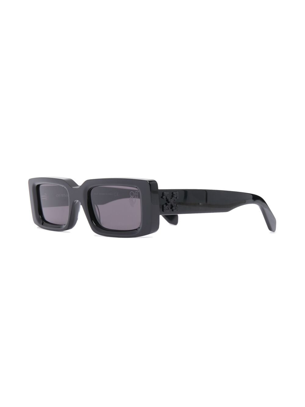 OFF-WHITE Arthur Square Frame Sunglasses Black/Black ...