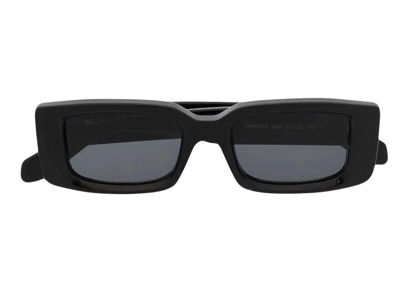 OFF-WHITE Arthur Square Frame Sunglasses Black/White SS22  (OERI016C99PLA0011007)