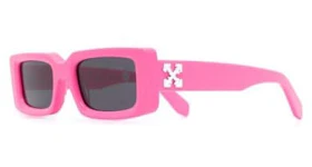 Off-White Arthur Square Frame Sunglasses Fluo Pink/White