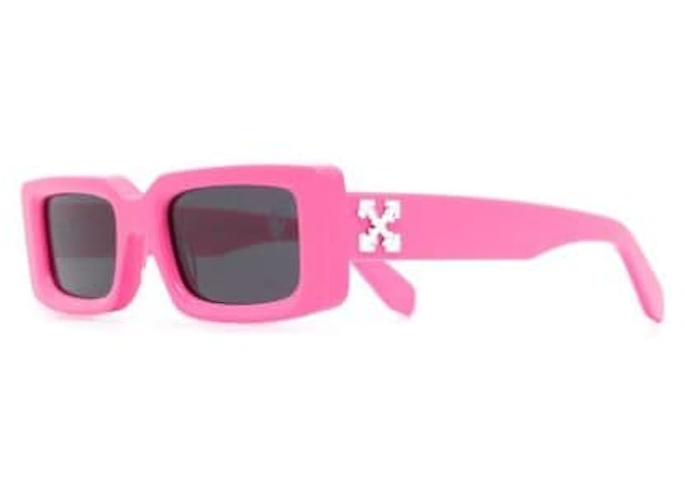 Off-White Arthur Square Frame Sunglasses Fluo Pink/White