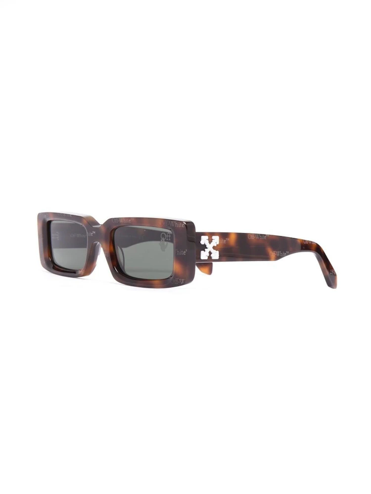 OFF-WHITE Arthur Square Frame Sunglasses Black/White SS22