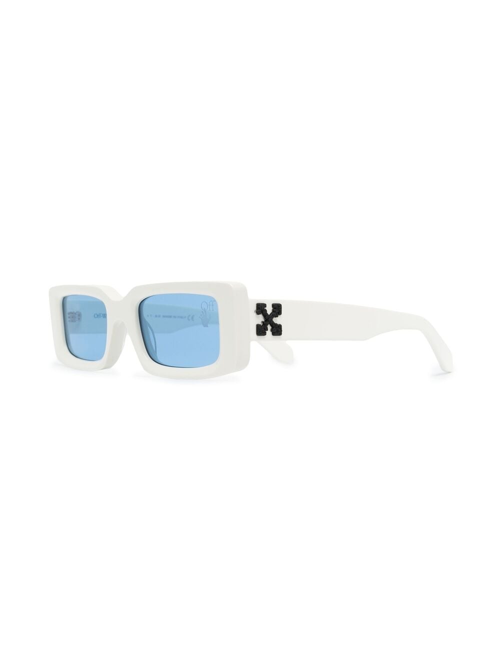 OFF-WHITE Arthur Square Frame Sunglasses Black/White (OERI016Y21PLA0011007)