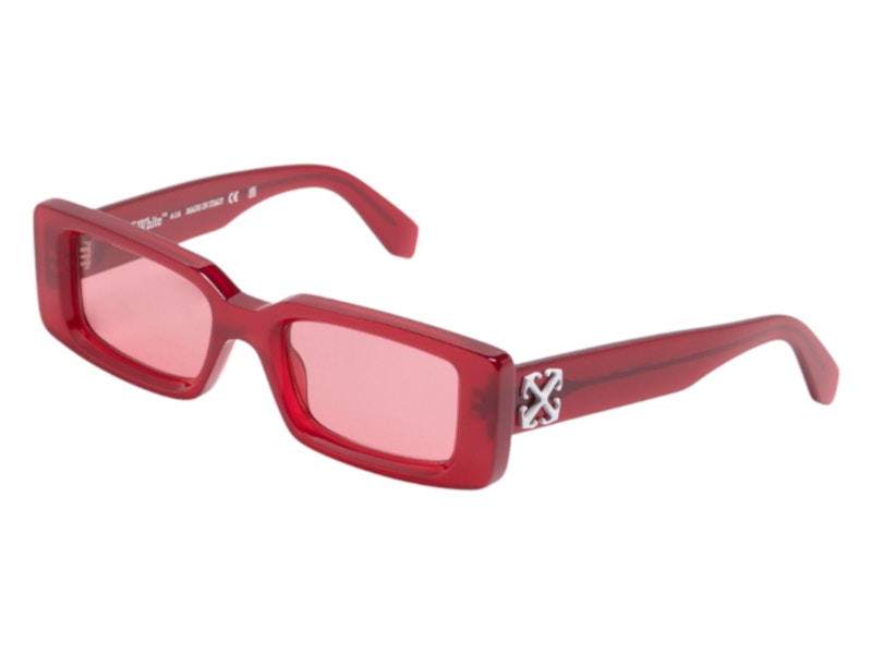Pre-owned Off-white Offwhite Arthur Sunglasses In Burgundy Burgundy (oeri127s24pla0012828/fr)