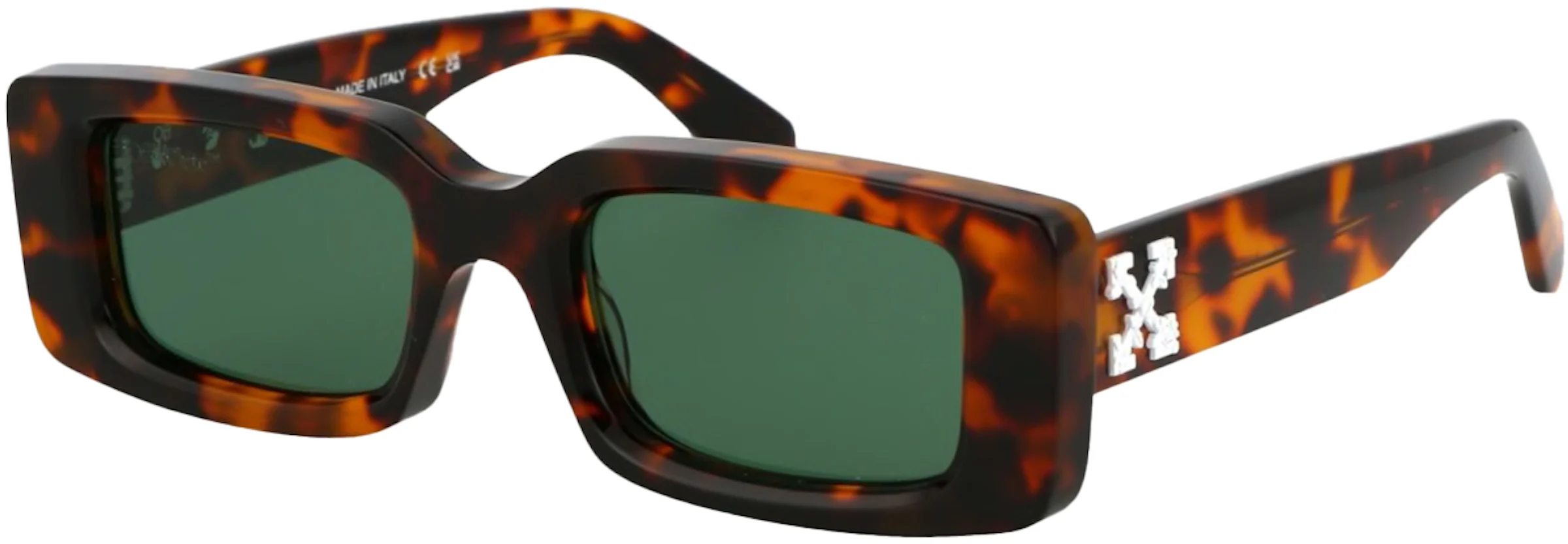Designer Square Black Tortoise Frame White Sunglasses for Men and Women