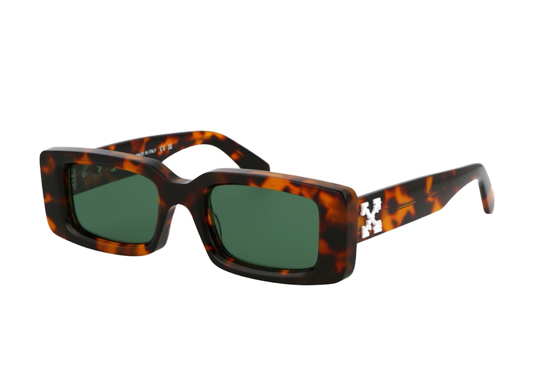 Pre-owned Off-white Arthur Tortoiseshell-design Square Frame Sunglasses Havana Brown