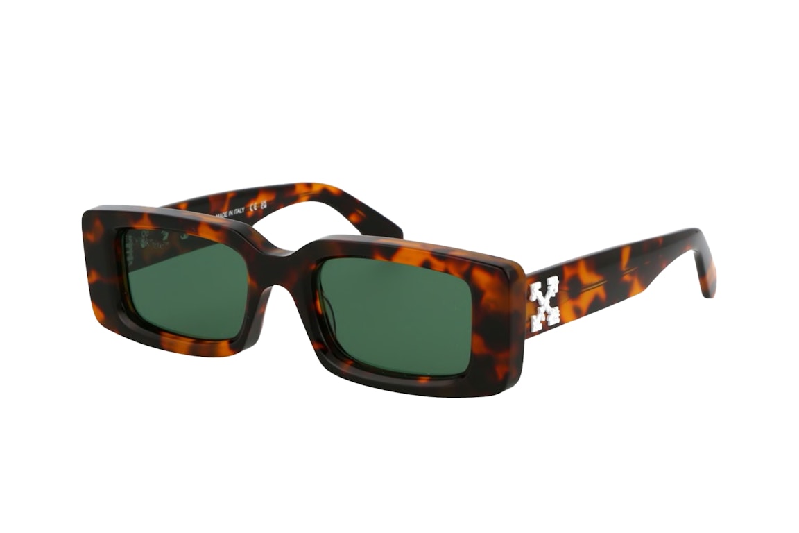Pre-owned Off-white Arthur Tortoiseshell-design Square Frame Sunglasses Havana Brown