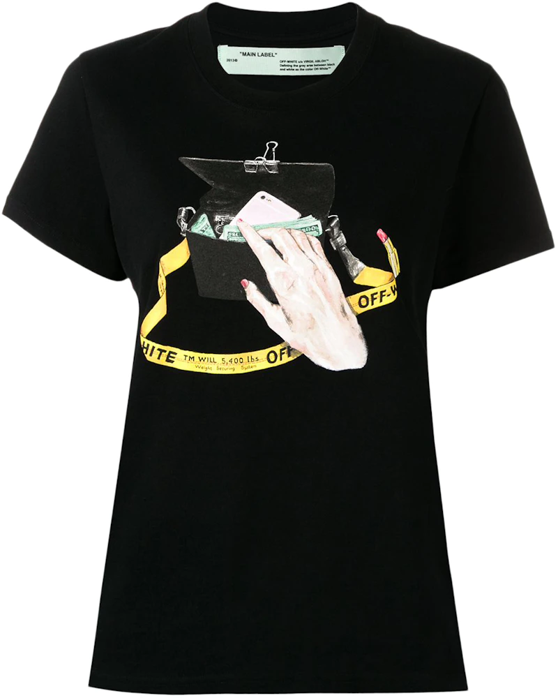 OFF-WHITE Bag Graphic T-shirt Black/Multicolor - SS19 - US