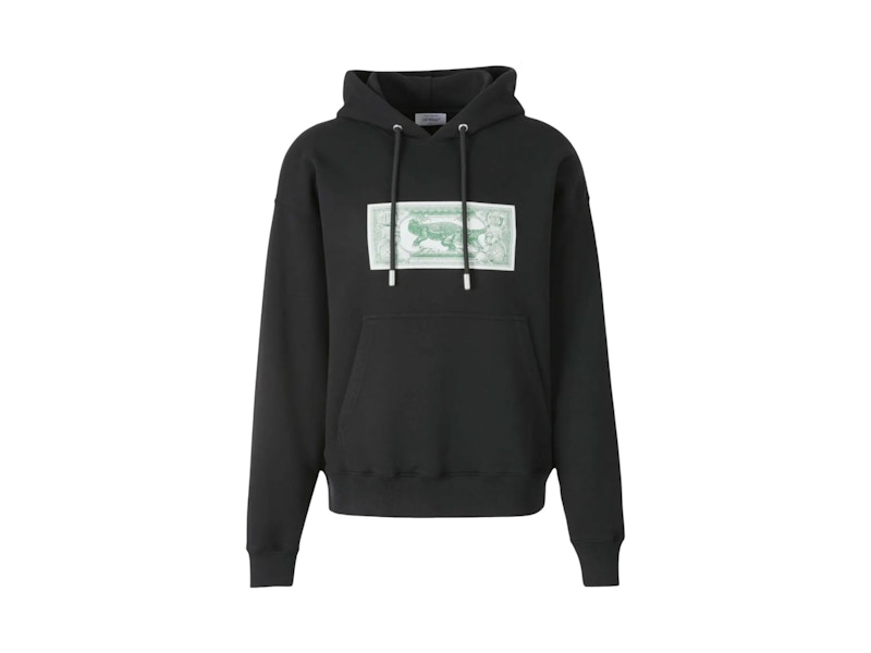 【関税込み】Off-White ブラック Banknote Arrow Skate フーディ OFF-WHITE-Banknote-Arrow-Skate