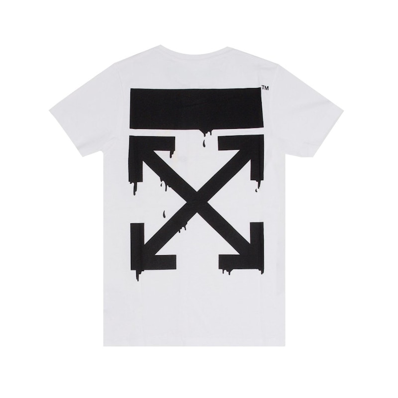 off white bart peace tee