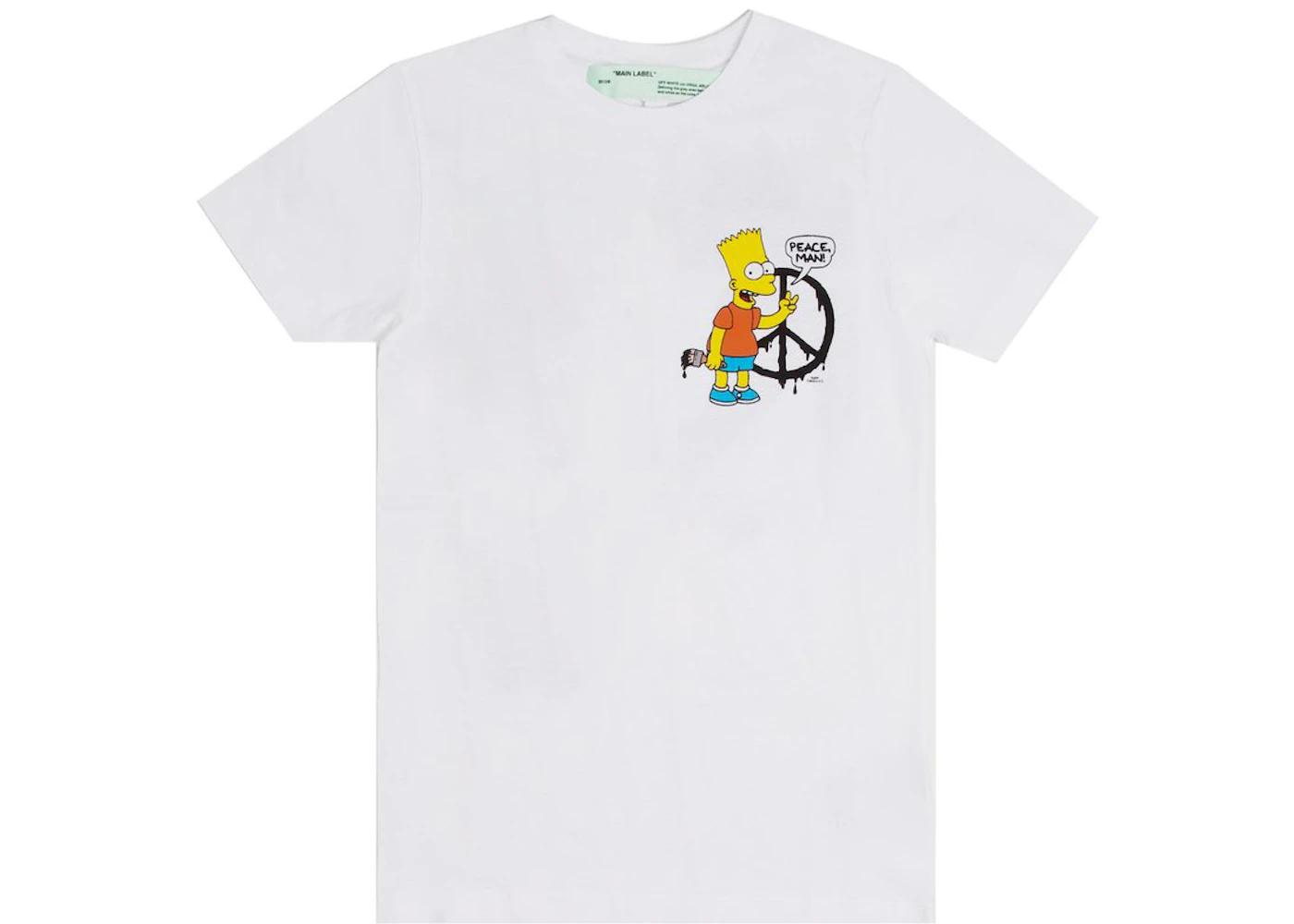 OFF-WHITE Bart Peace T-Shirt White
