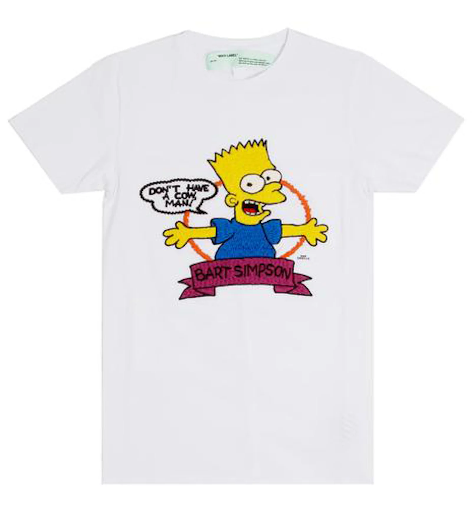 Off white 2024 bart peace tee