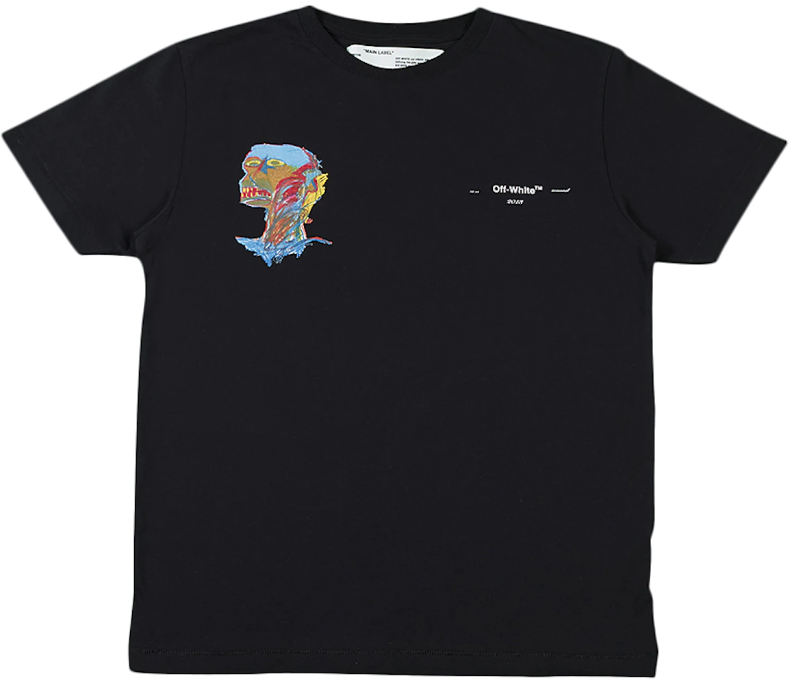 OFF-WHITE Basquiat Graphic T-Shirt Black/Multicolor Men's - SS19 - US