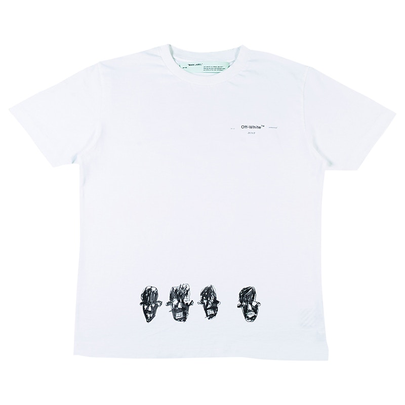 OFF-WHITE Basquiat Graphic T-Shirt White/Multicolor Uomo - SS19 - IT