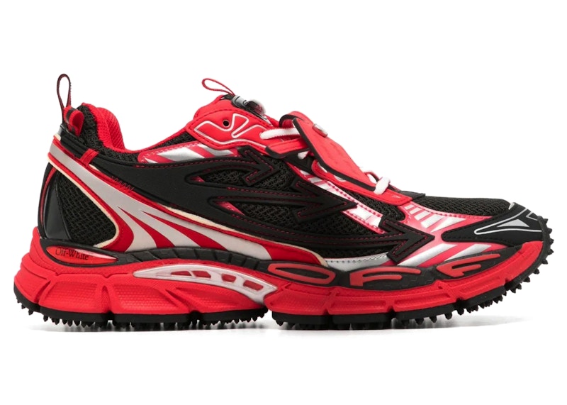 Pre-owned Off-white Men's Offwhite Be Right Back Sneakers In Black/red