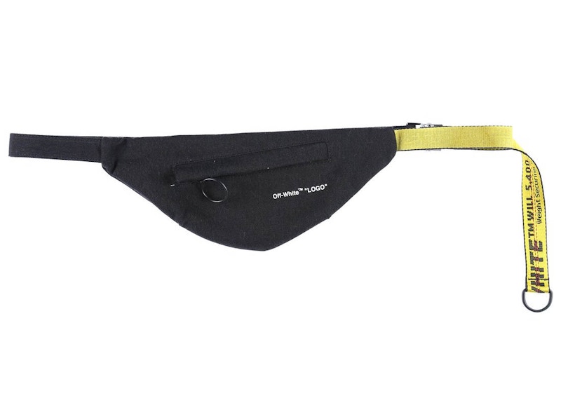 Off white black deals denim waist bag